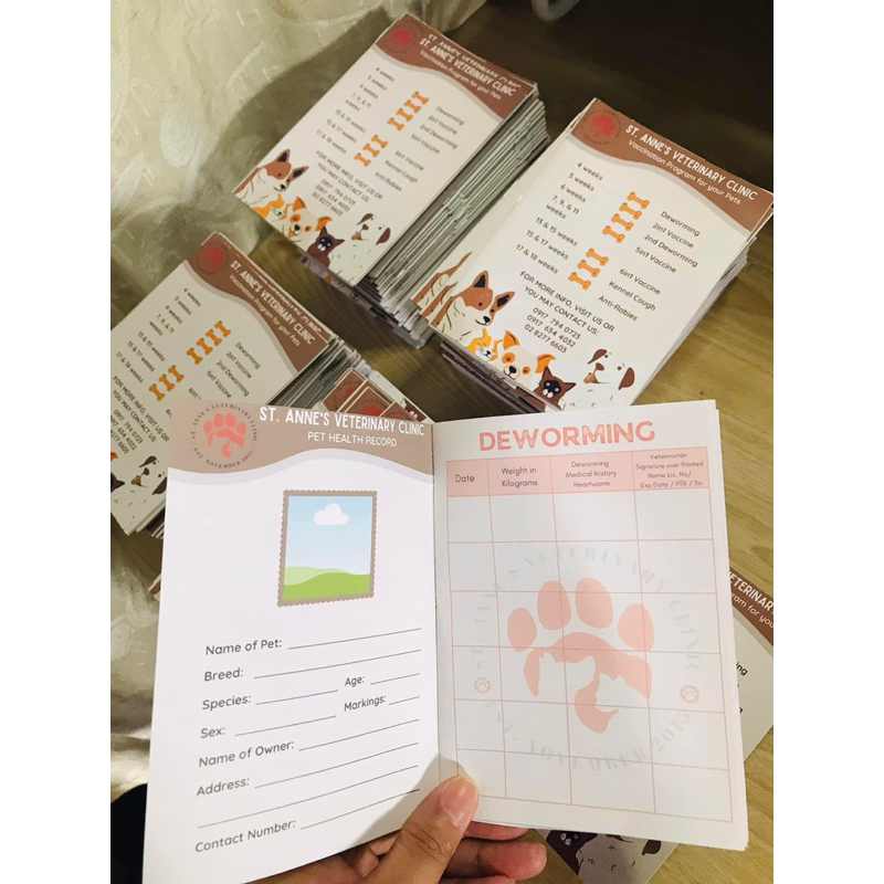 PET Vaccination Card | Customized | Print it with picture of your ...
