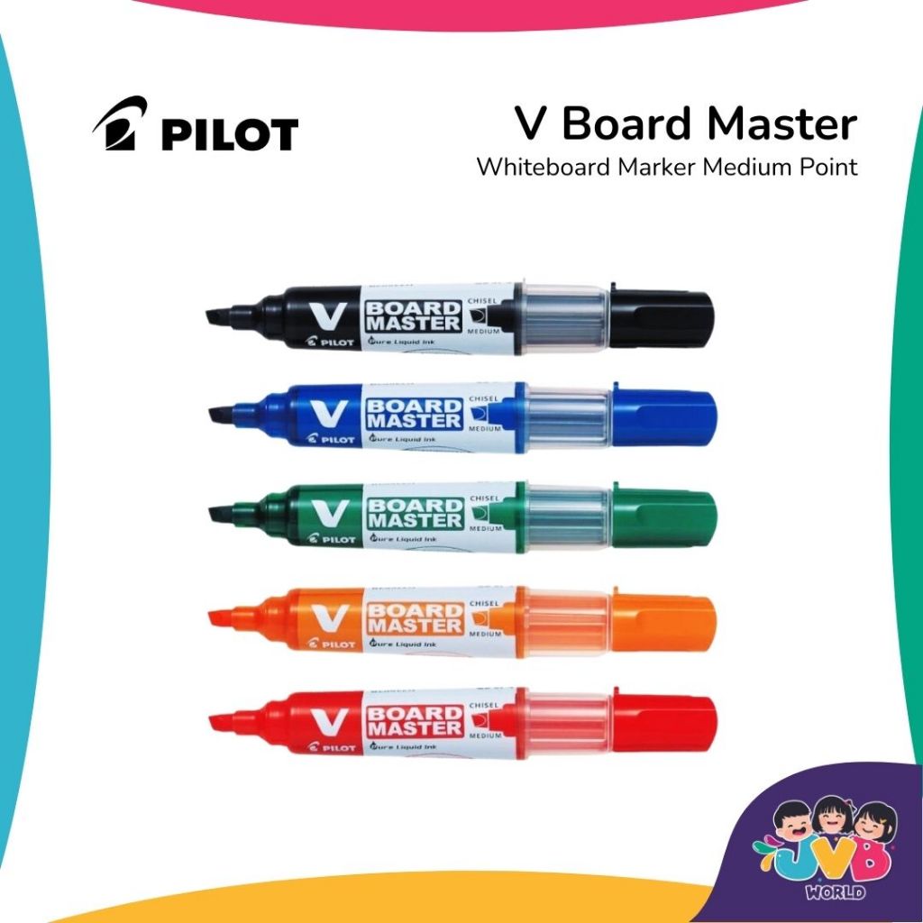 Pilot V Board Master Whiteboard Marker Refillable Erasable Medium  Point