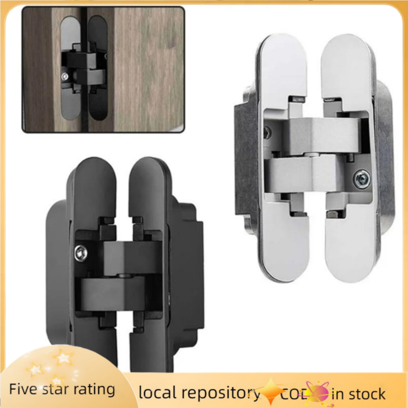 2pcZinc Alloy Hidden Door Lock Hinge Invisible Concealed Hinges For ...