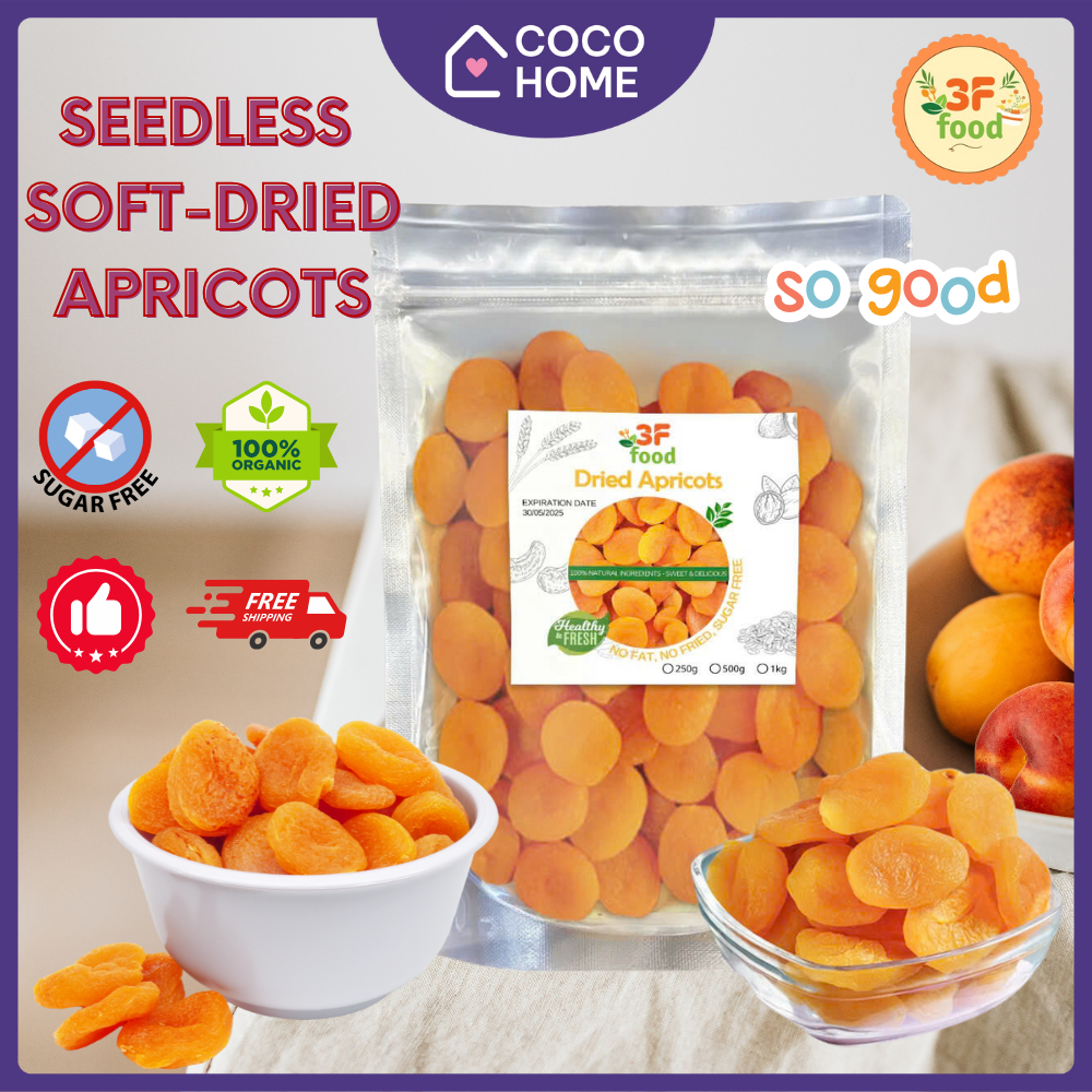 READY / 3F Food Seedless Soft Dried Apricots Original Healthy Sweet ...