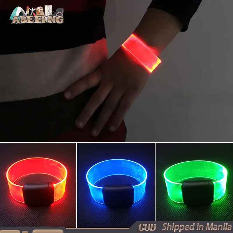 Luminous Wrist Strap LED Flash Light Bracelet for Night Running Party ...