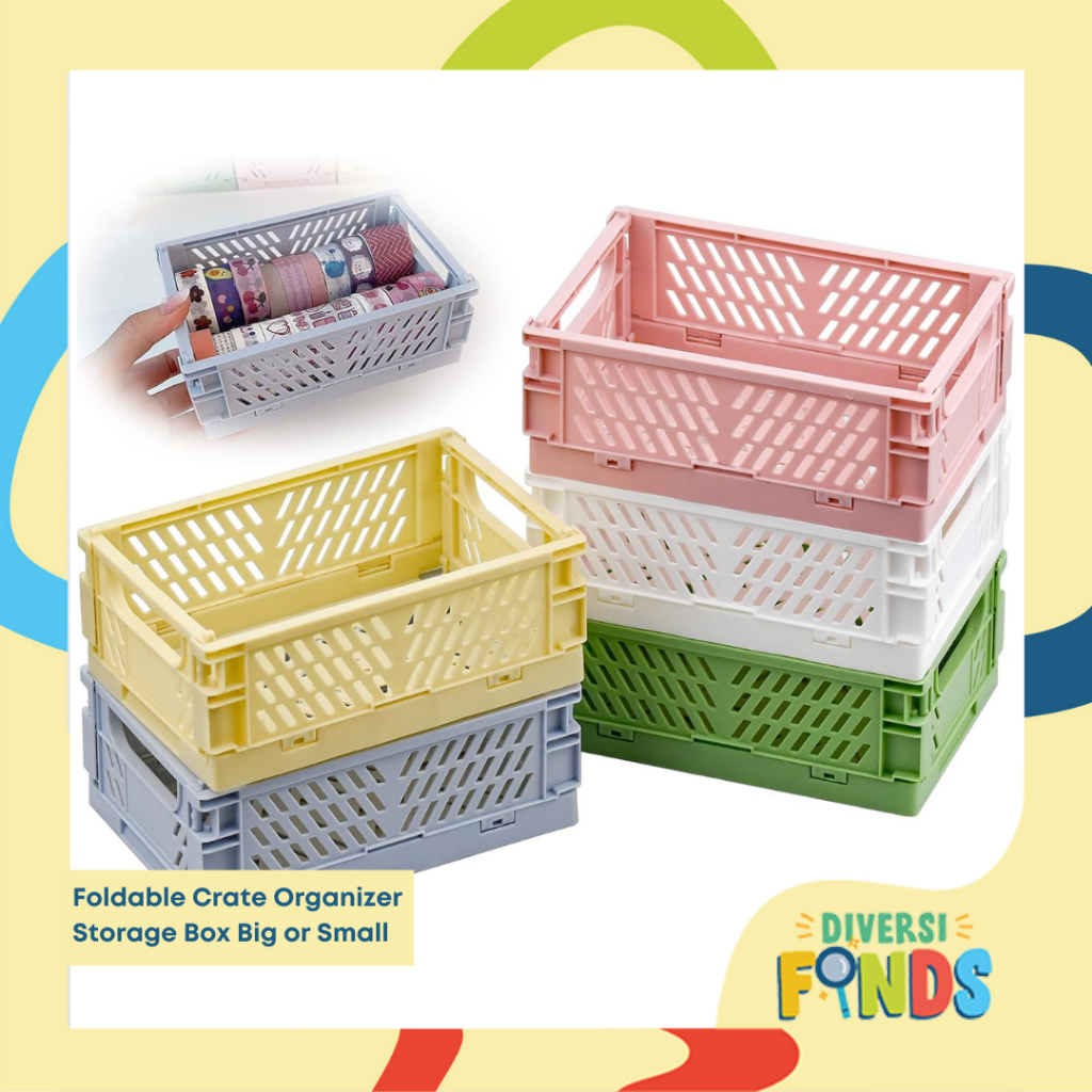 Foldable and Detachable Storage Box / Crates - In Assorted Colors ...