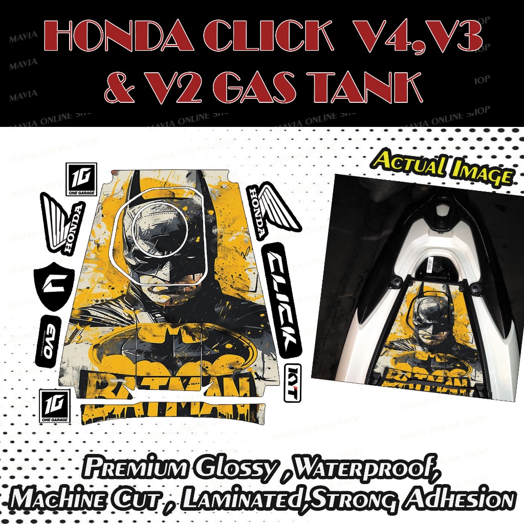 New Design Gas Tank Decals For Honda Click V4/V3/V2 /Honda Click ...