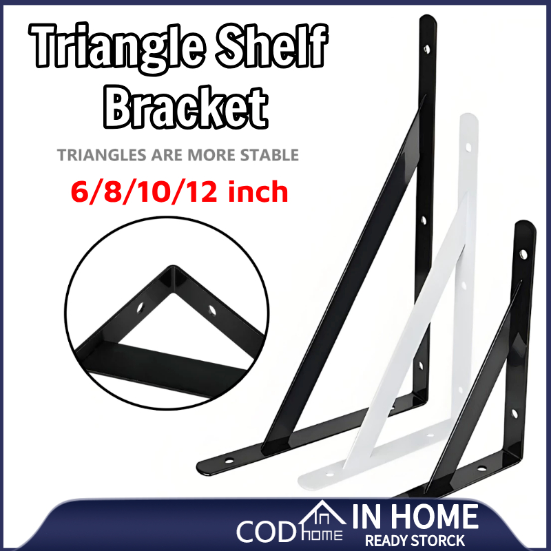 Wall Bracket Angle Heavy Duty Shelf Bracket Wall Triangle Shelf Bracket ...