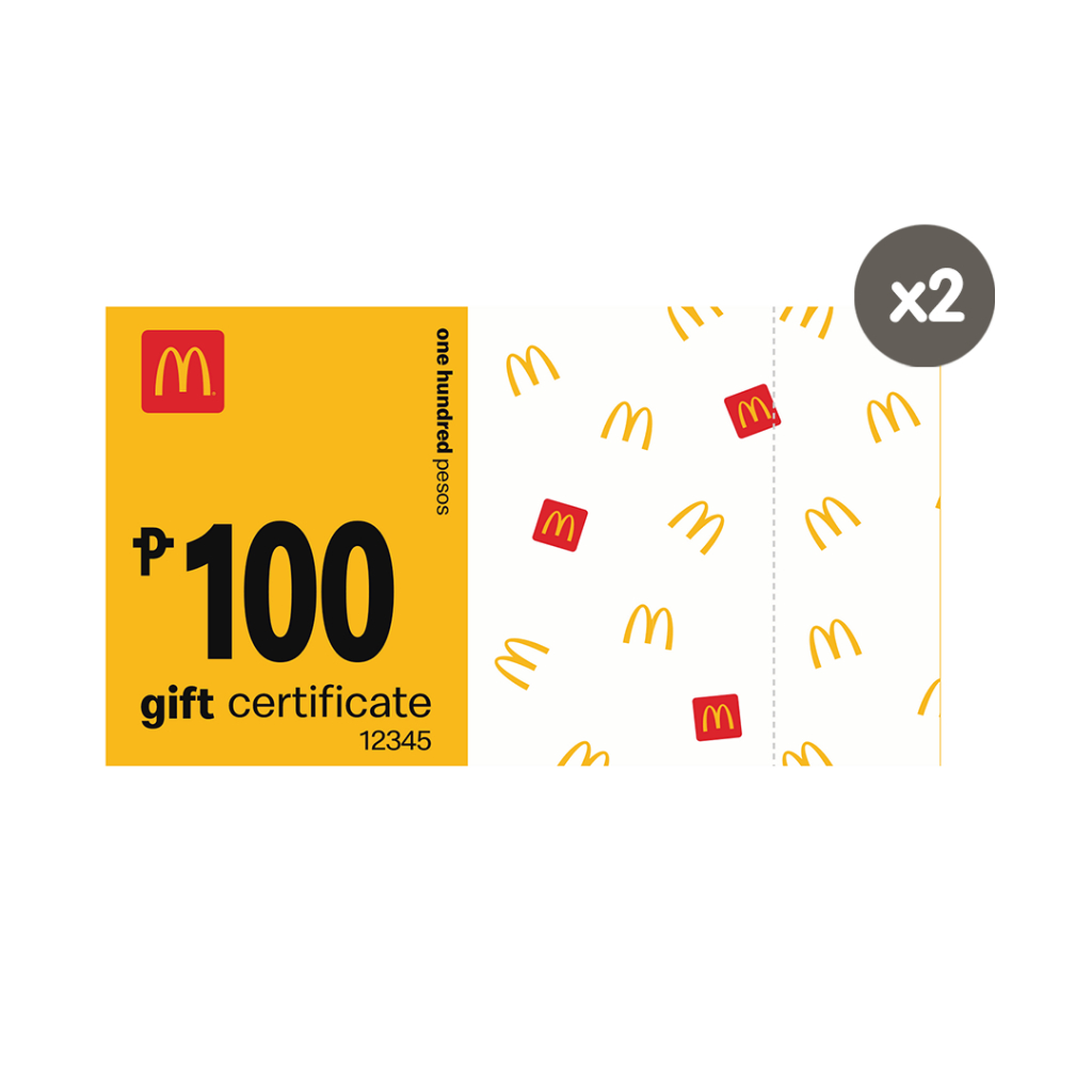 (NOT FOR SALE) McDonald's Voucher P200 | Shopee Philippines