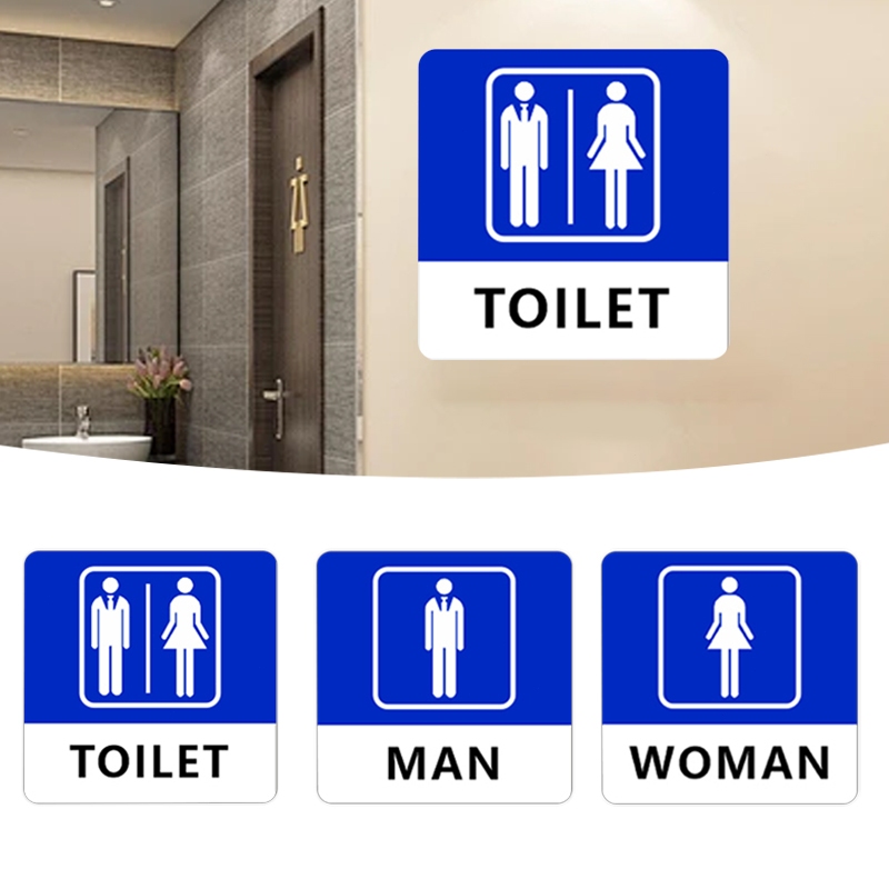 Toilet Signage Men's and Women's Restroom Signs Toilet Signage for ...