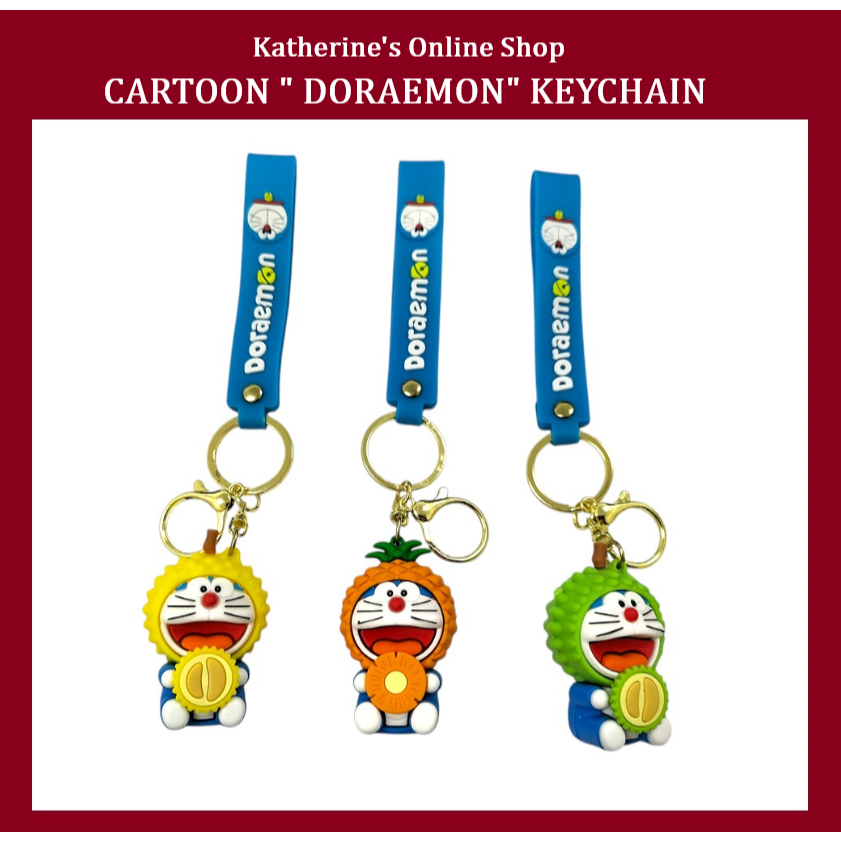 Cartoon DORAEMON Figure Anime Doll Keychain Backpack Pendant Children's ...