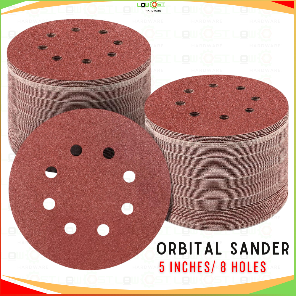 Sanding Disc Round Sandpaper Eight Hole Disk Grit #40-3000 | Shopee ...