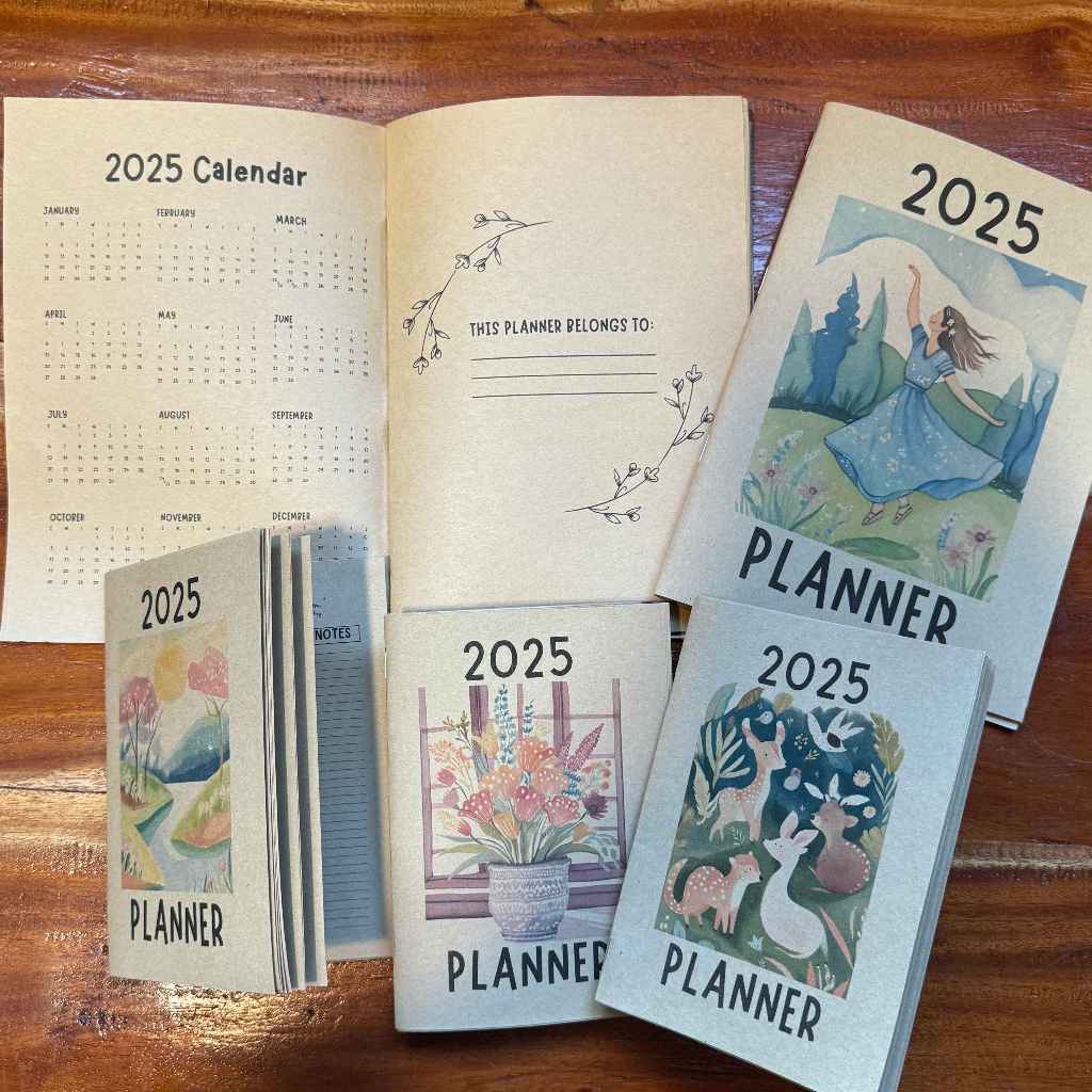 Planner/Pocket Planner for year 2025 (Brown/White) Shopee Philippines