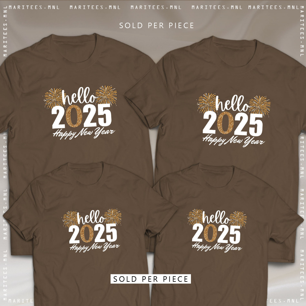 2025 Tshirt Mocha Mousse Color of the Year 2025 Happy New Year Tshirt ...