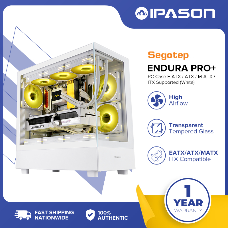 Segotep Gaming PC Case Tempered Glass Case Desktop Computer Case ...