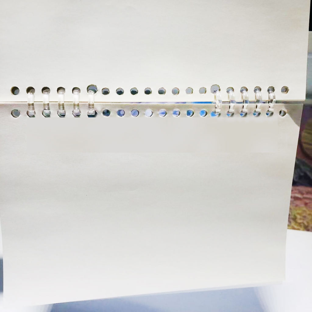 5-hole binder ring loop Binder ring Loop binding strip Folder segment ...