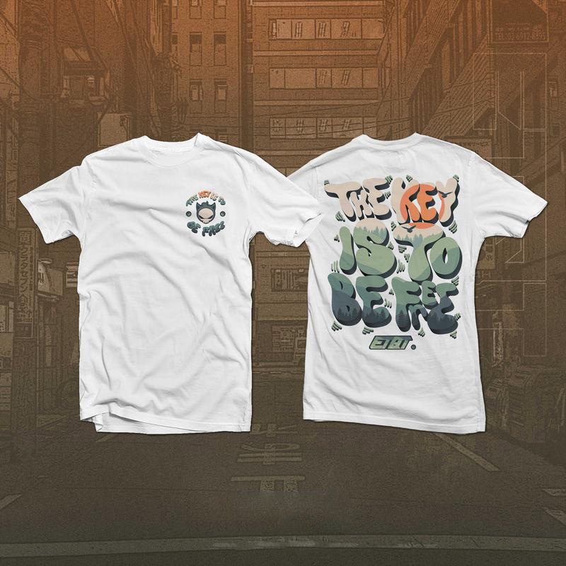 Graffiti Backdrop Print Men's Short Sleeve Shirt