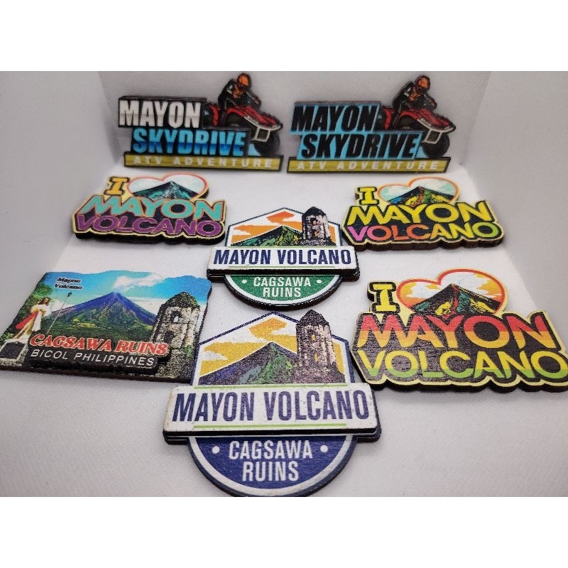 mayon volcano souvenir ref magnet | Shopee Philippines