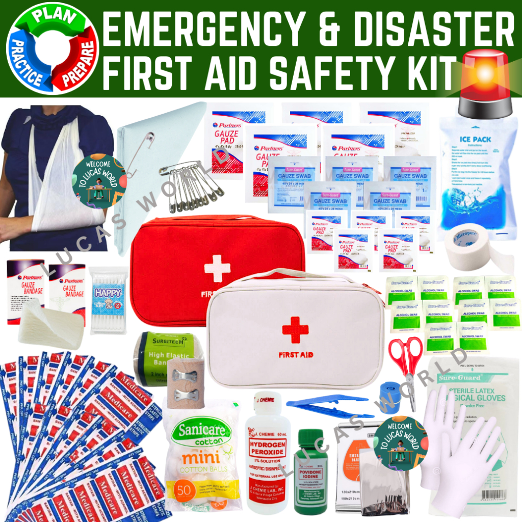EMERGENCY AND DISASTER FIRST AID SAFETY KIT, COMPLETE SET EARTHQUAKE ...