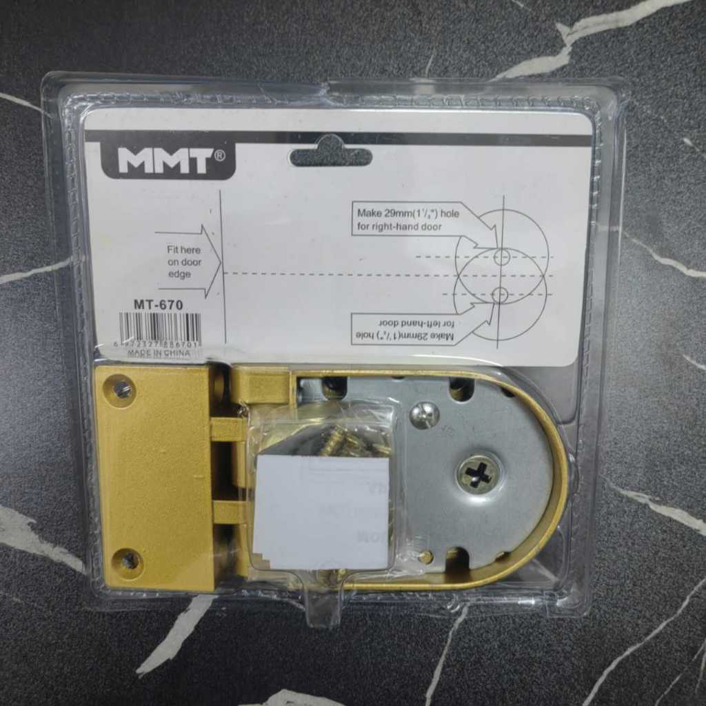 gold-silver Sliding Deadlock Single Thumb turn inside, (for sliding ...