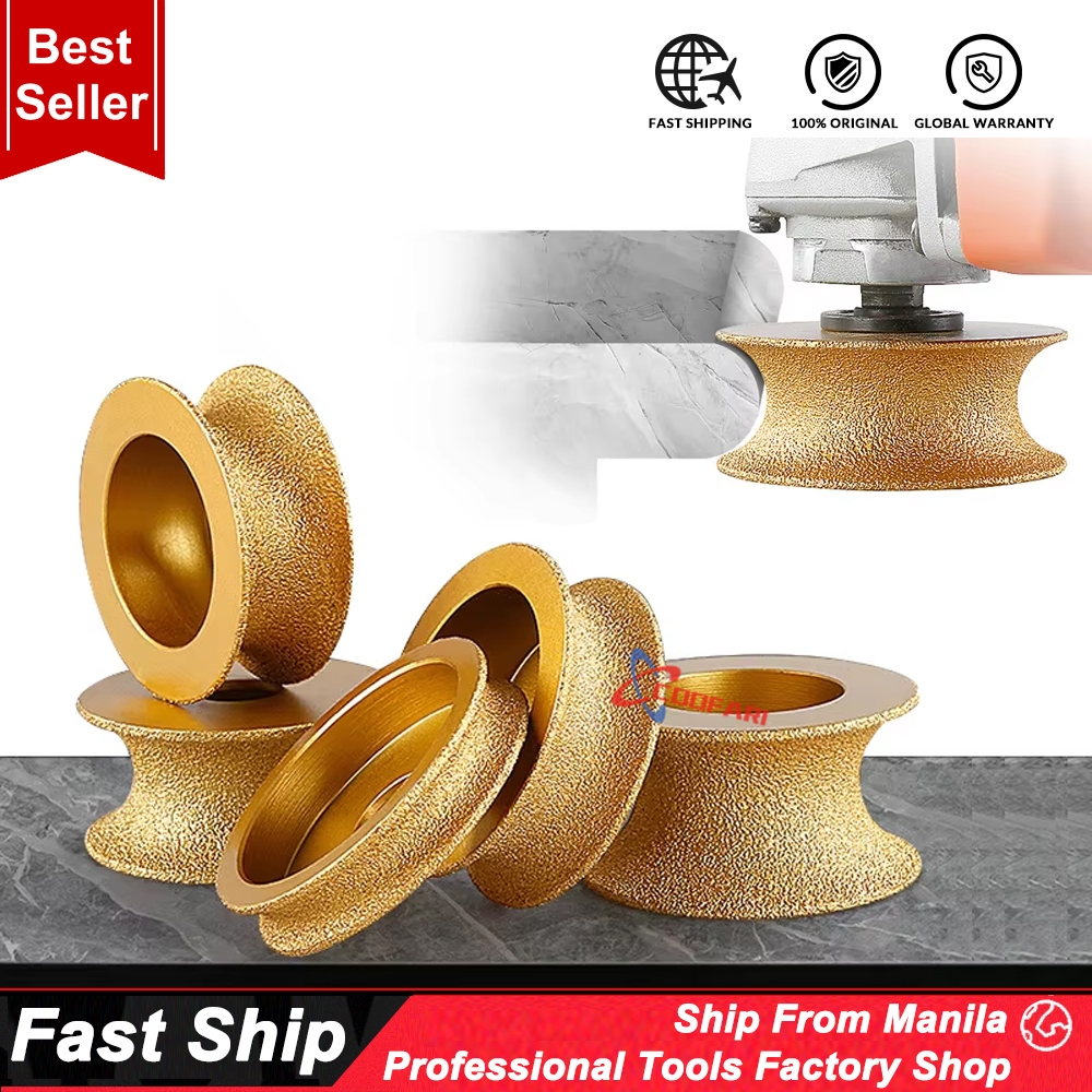 Dry Vacuum Brazed Diamond Round Polishing Wheel 20mm Bore Dia Ceramic ...