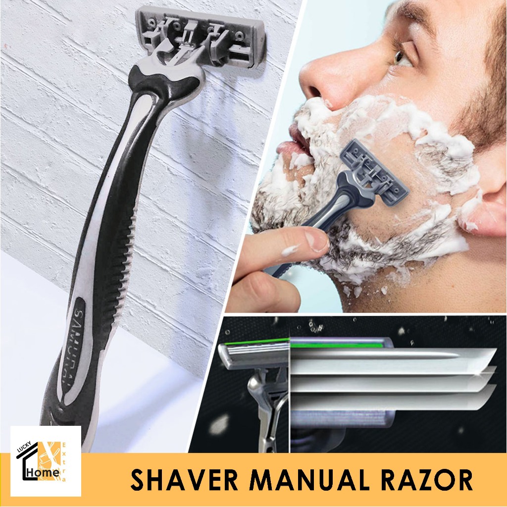 Lucky Shaver Razor Manual Perfect Razor Men's Three Layer Blades ...