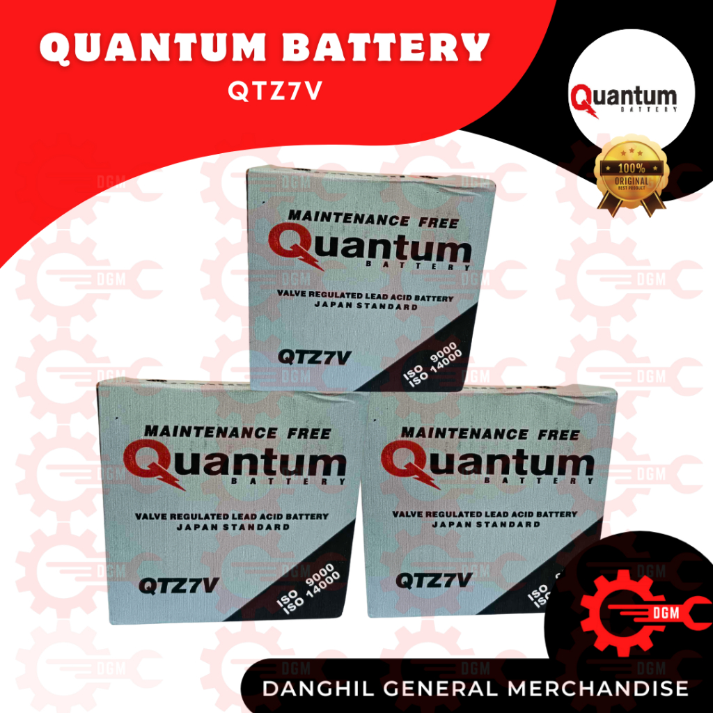 QUANTUM Motorcycle Battery QTZ-7V for Nmax/Aerox/Vespa 150/Advance150 ...