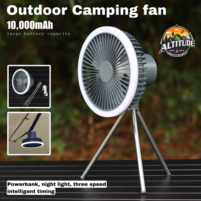 Multifunction Portable Outdoor Camping Fan High Battery Capacity Tripod ...