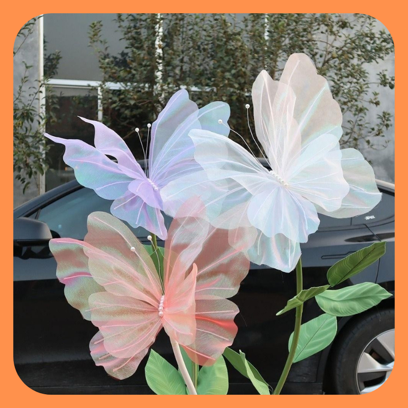 Artificial Butterfly Wedding Decor Butterfly Photography Props Giant ...