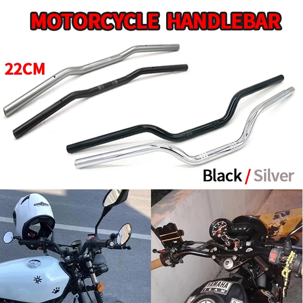 Snapklik.co : otorcycle 7/8 Handlebar Cafe Racer Ace Cluban Style Handlebars 22 Universal