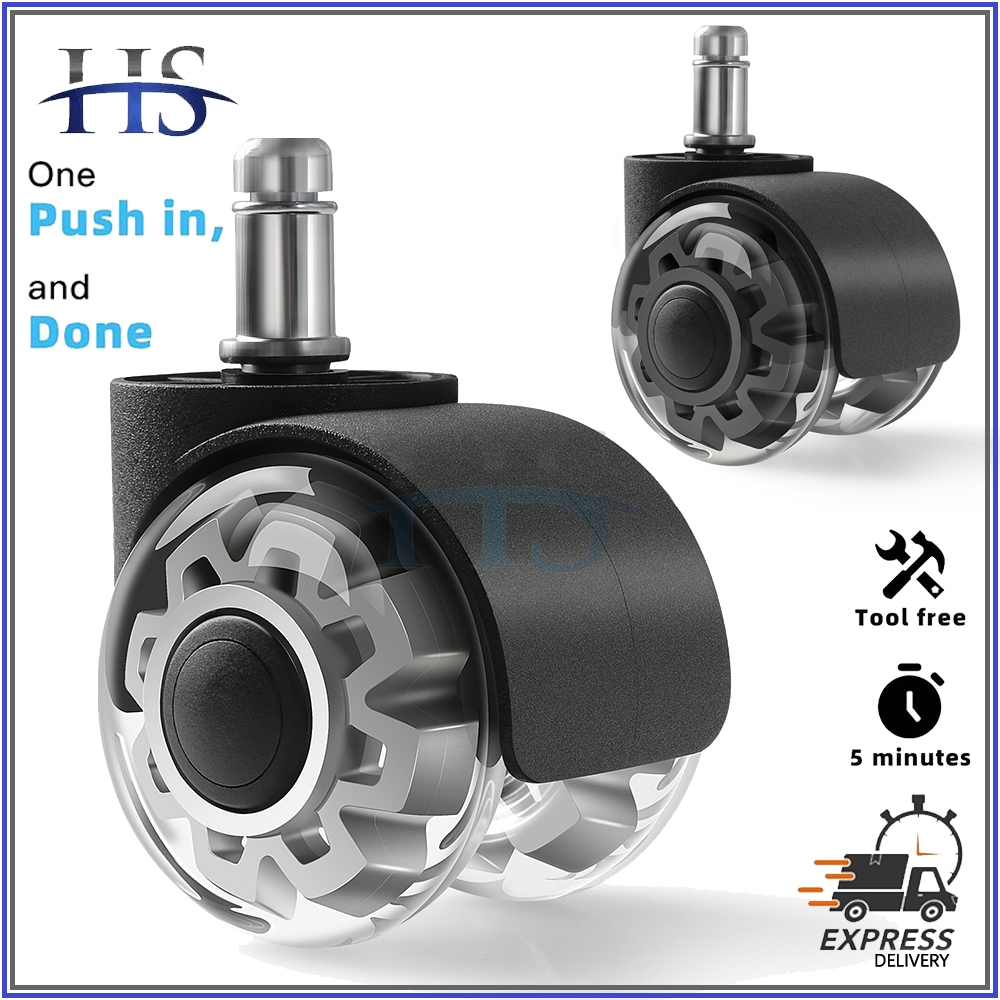 HS Office Chair Caster 2 Inches Universal Swivel Wheels Silent Wheel ...