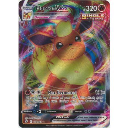 flareon vmax pokemon card value miscut : r/PokemonMisprints Promo Card Type Flareon VMAX Gold Metal Pokemon