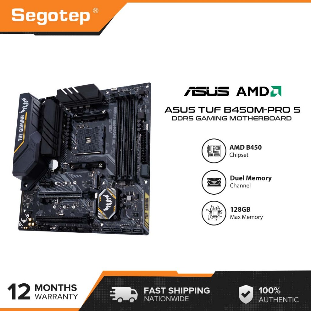 Asus Tuf B450m Pro ASUS AMD TUF GAMING B450M-PRO S DDR4