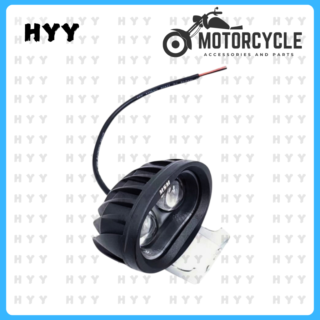 MSM Motorcycle/Car Alloy Body Wall E LED Headlight Waterproof V2 #2942 ...