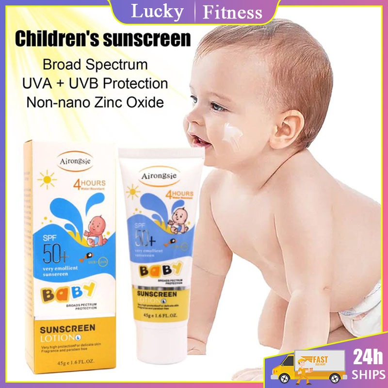 Kids SPF50+ Whitening Sunscreen Baby Face Body Sunscreen Moisturizing ...