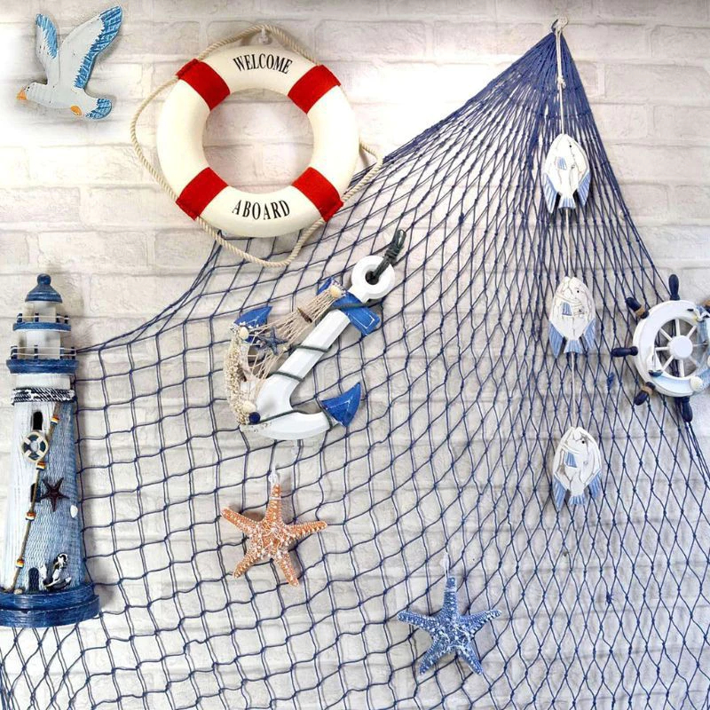 Nautical Fishing Net Beach Party Decor Nets Hangings Creative Party ...