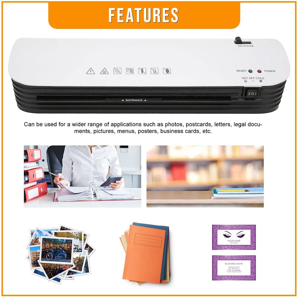 Officom SL299 A4 Hot and Cold Laminator with FREE Paper Cutter and ...