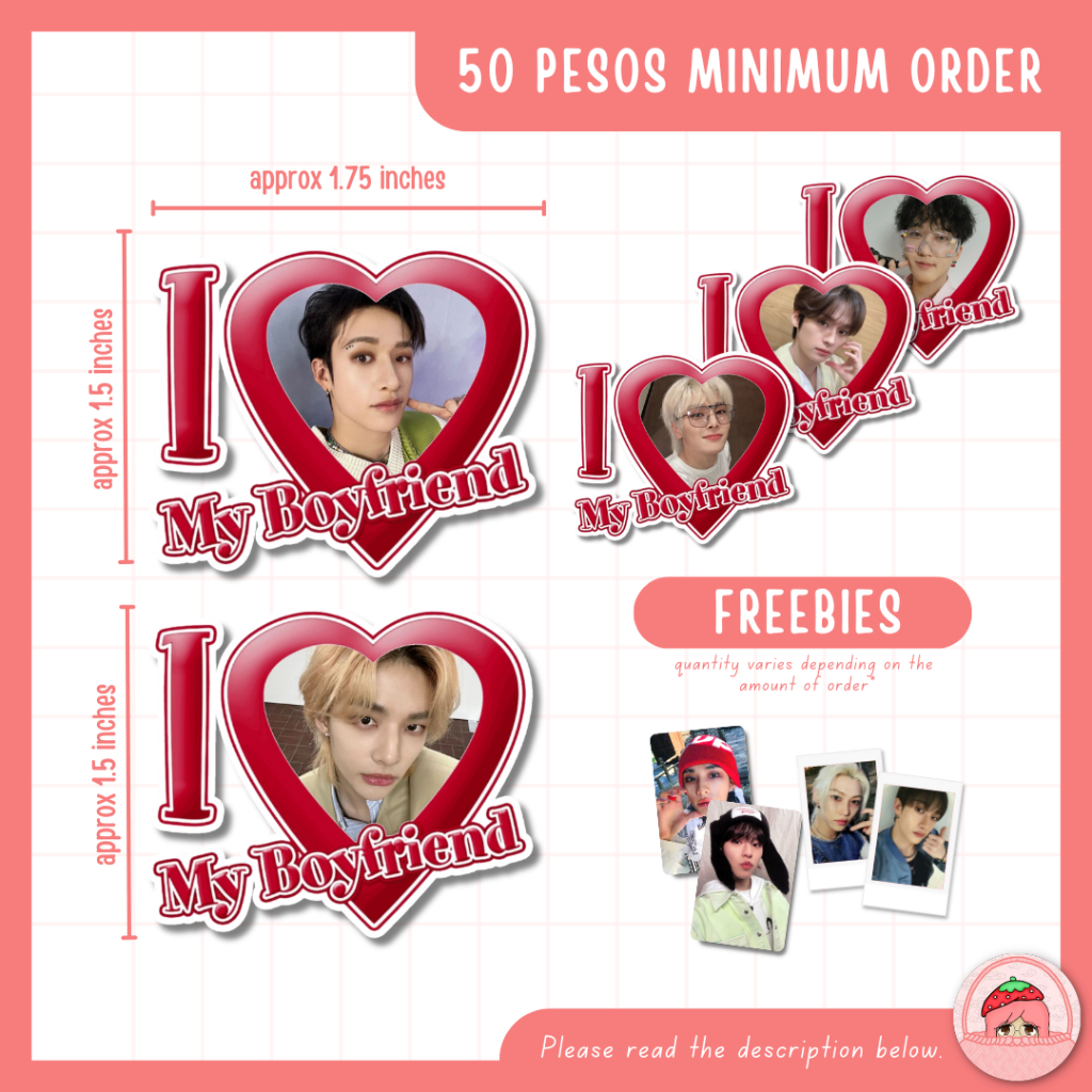 SKZ I LOVE MY BOYFRIEND PEARL STICKERS | Shopee Philippines
