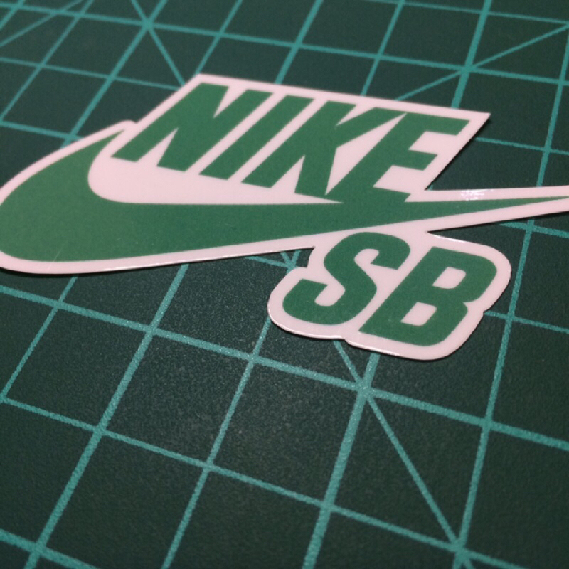 Swoosh SB green vinyl sticker | Shopee Philippines