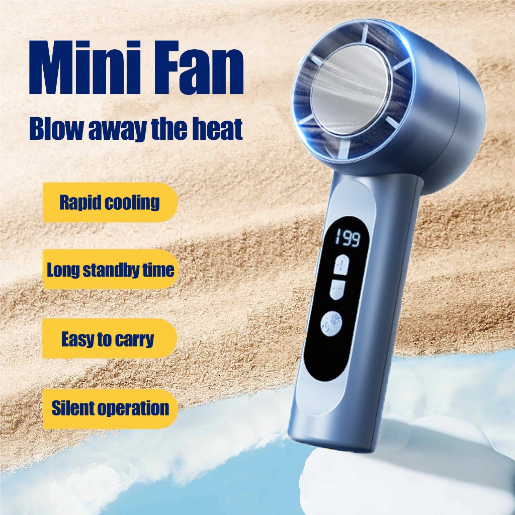 Mini Fan Portable Handheld Fan Air Conditioner Fan Super Wind Speed ...