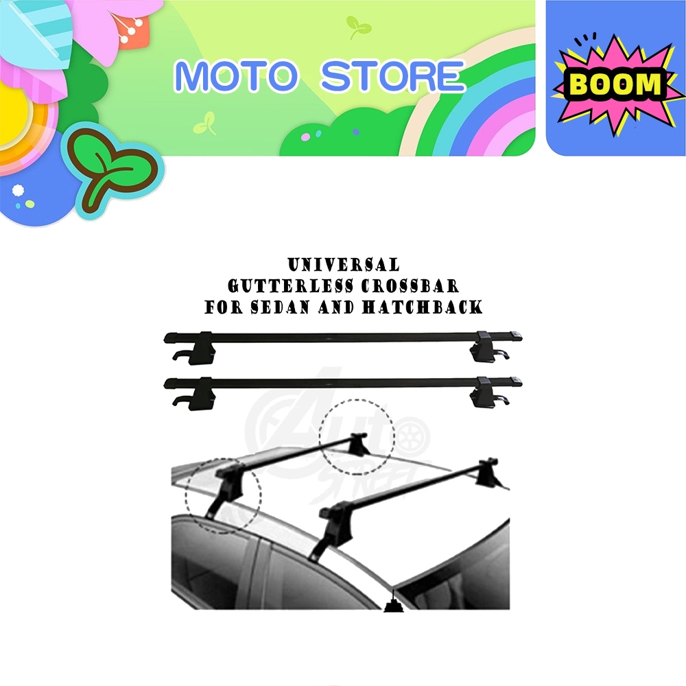 2Pcs Universal Gutterless Crossbar for Most Cars and Hatchback Cars ...