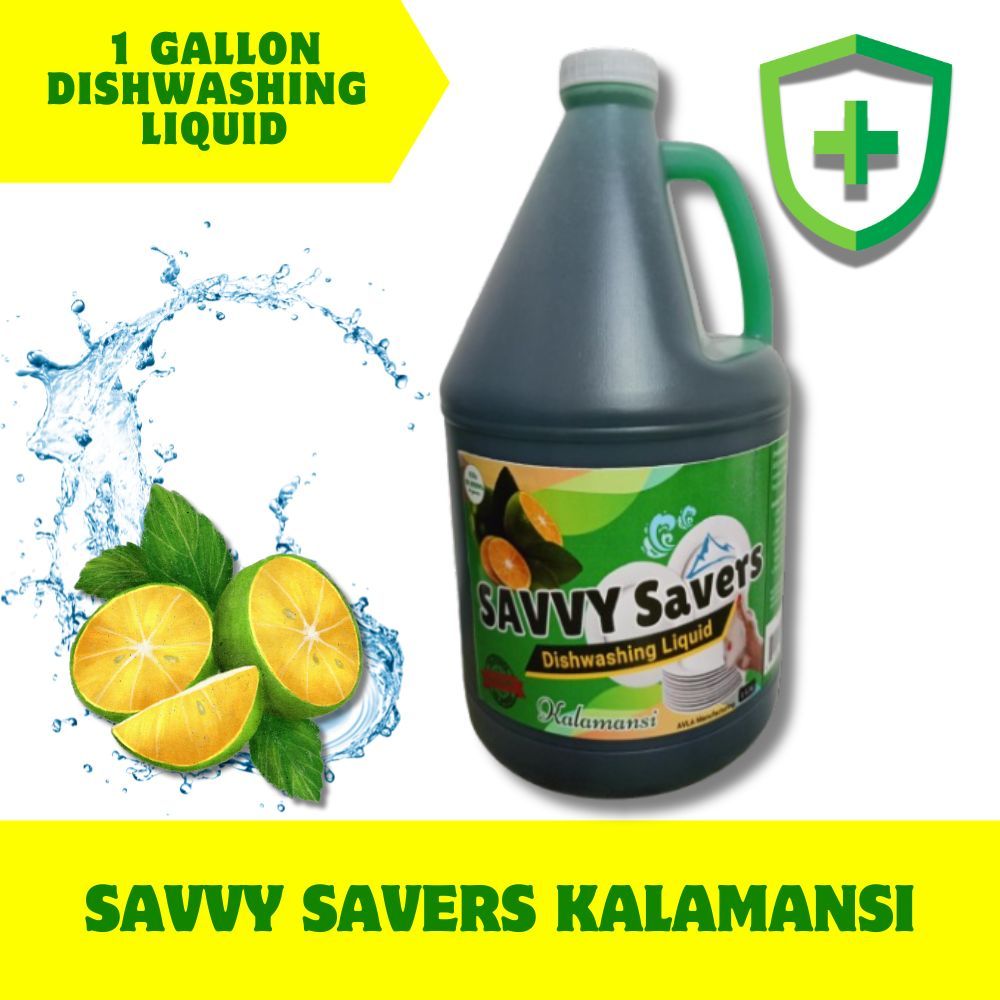 AMECLEAN Savvy Savers Dishwashing Liquid Kalamansi 4 LITERS PER GALLON ...