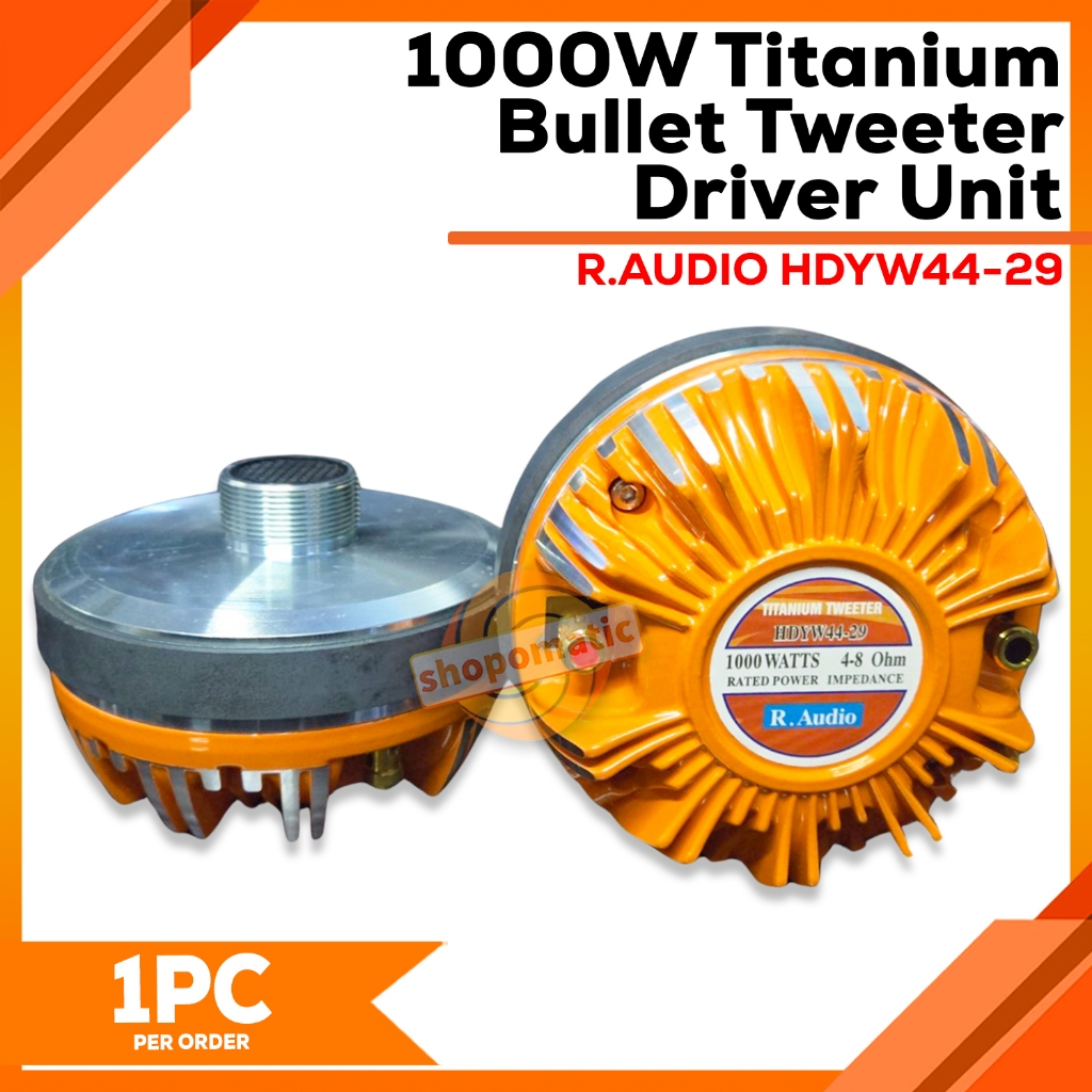 SHOPO 1000W Titanium Tweeter Driver Unit – High-Definition Audio ...