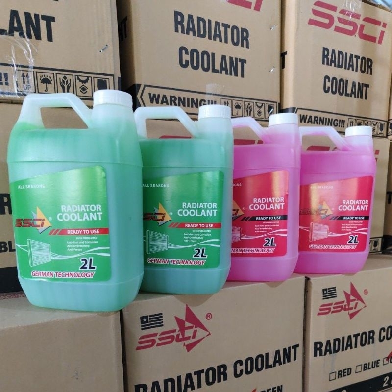 RADIATOR LONG LIFE COOLANT 2 LITERS GREEN /PINK /BLUE SSCI (READY TO ...