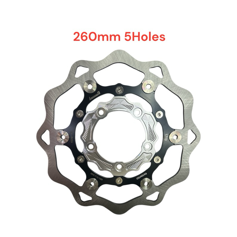 260mm 4 holes/5 holes alloy disk for mio/m3/beat fi/click | Shopee ...