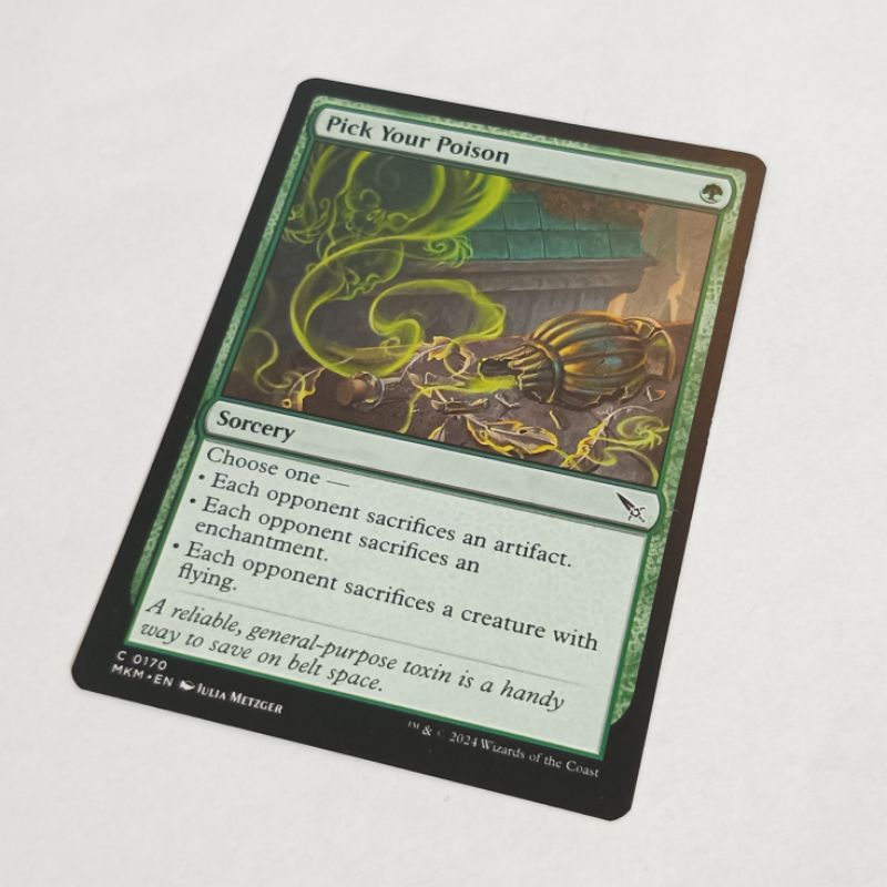 MTG Card PICK YOUR POISON Magic the Gathering Trading Card Game Green |  Shopee Philippines
