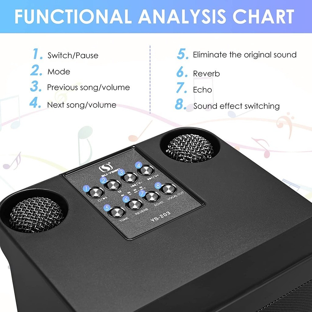 Jiditech Wireless Bluetooth Speaker with mic 3D Stereo Amplifier ...