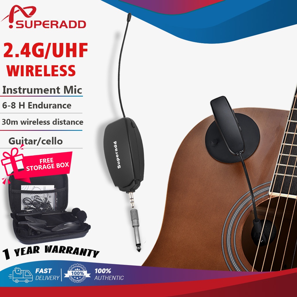 【COD】Wireless microphone SUPERADD KX-622 UHF Violin/cello/double bass ...