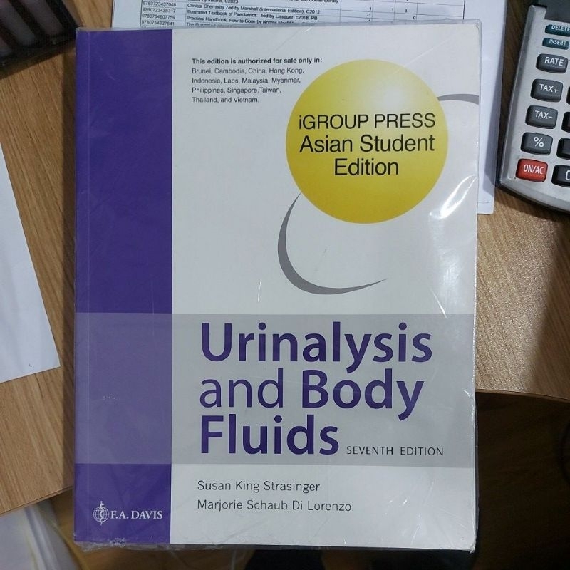 Urinalysis And Body Fluids by Strasinger 7th edition | Shopee Philippines