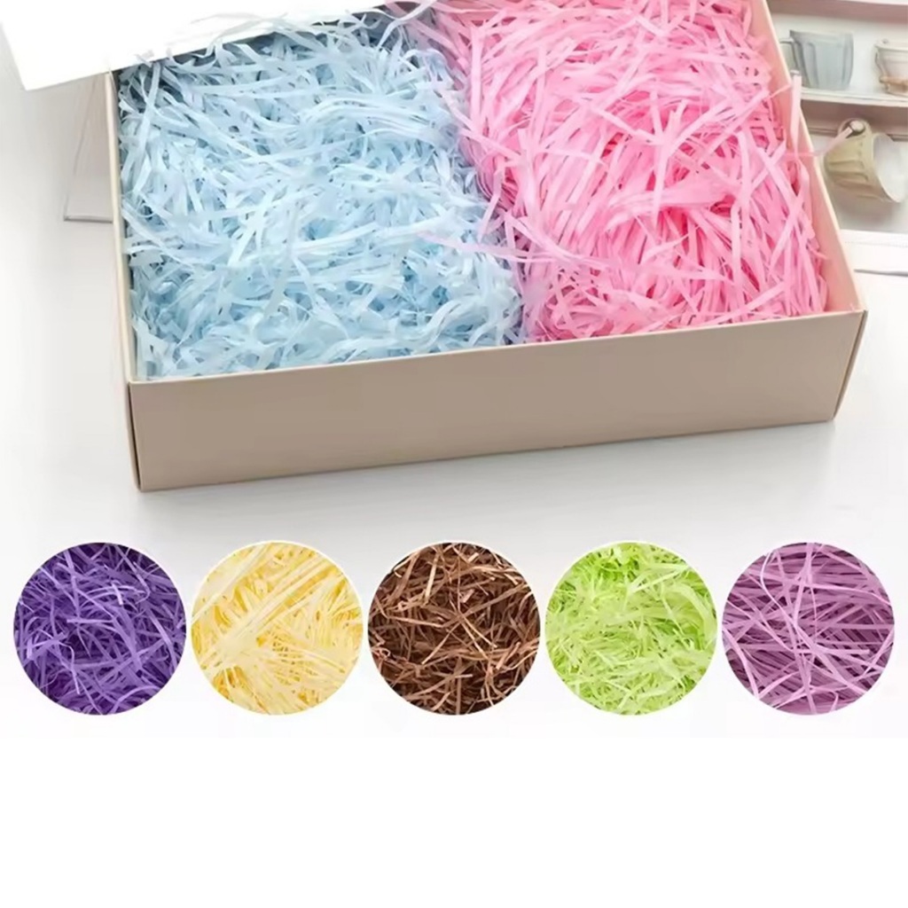 Raffia Shredded Paper 100 grams Filling Material Colorful Packing ...
