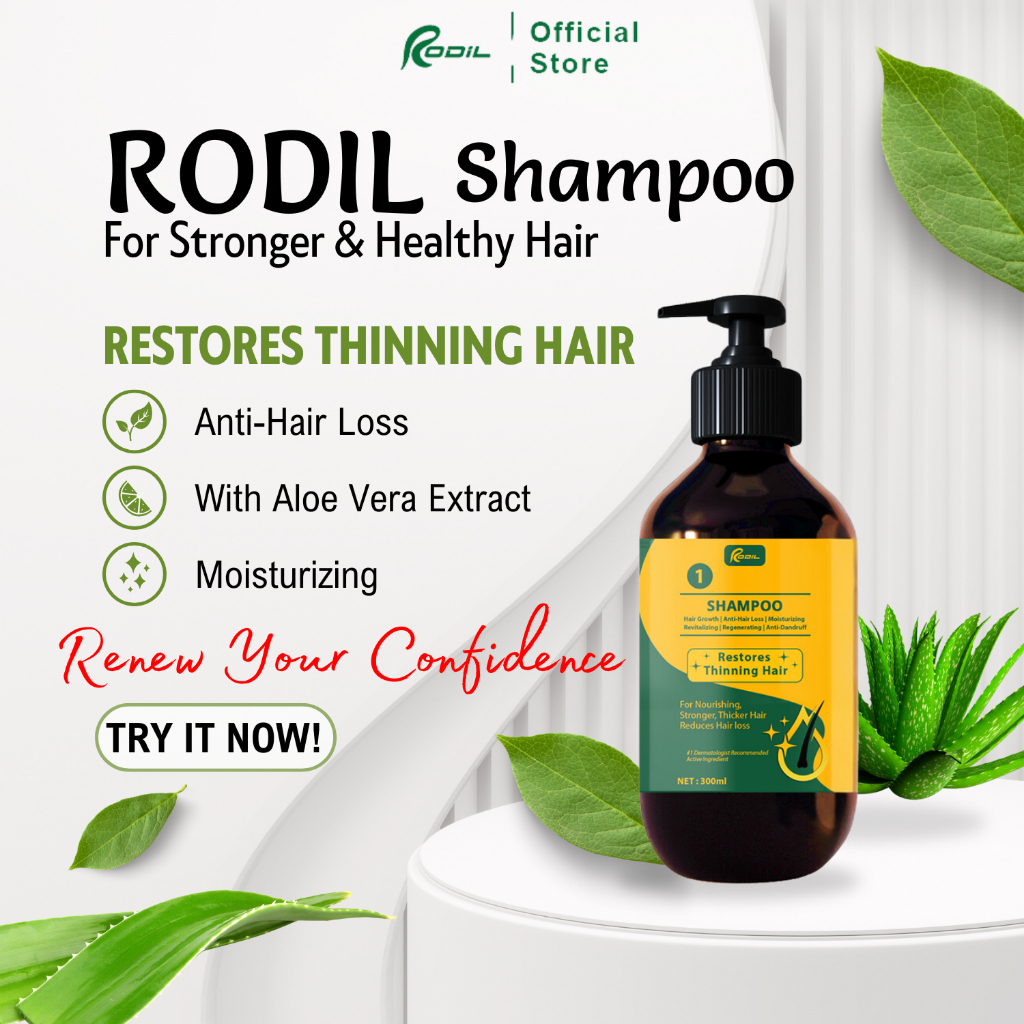Rodil Shampoo For Stronger And Healthy Hair 300ML Restores Thinning ...