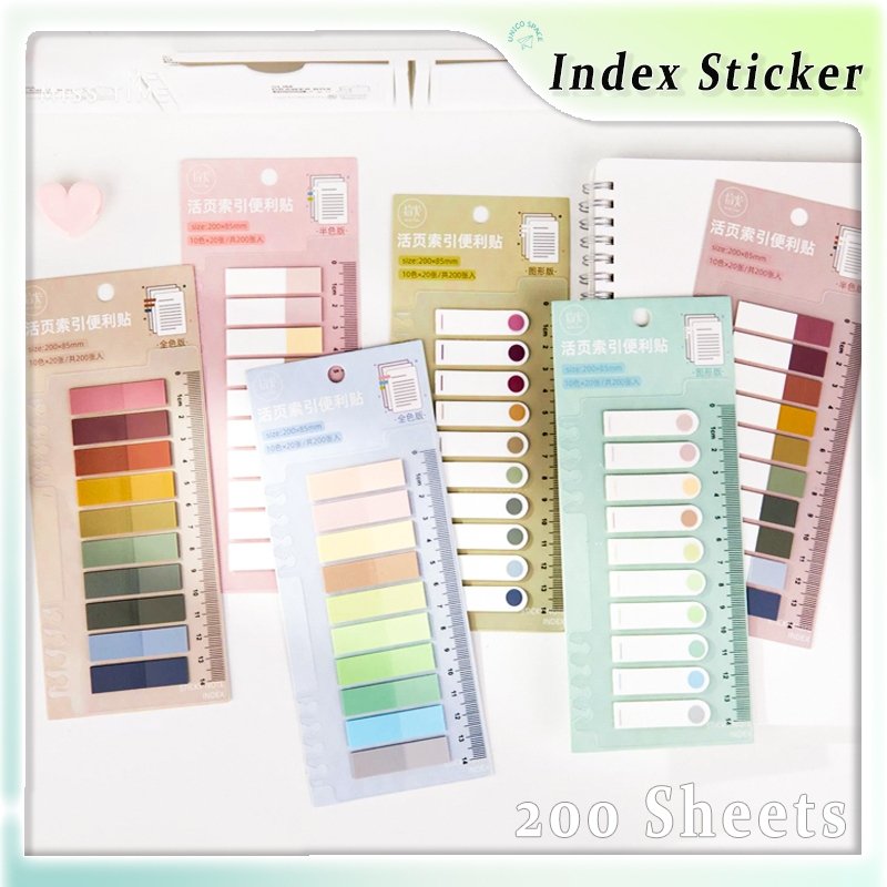 sticky note index sticker Morandi color loose-leaf small fresh ...