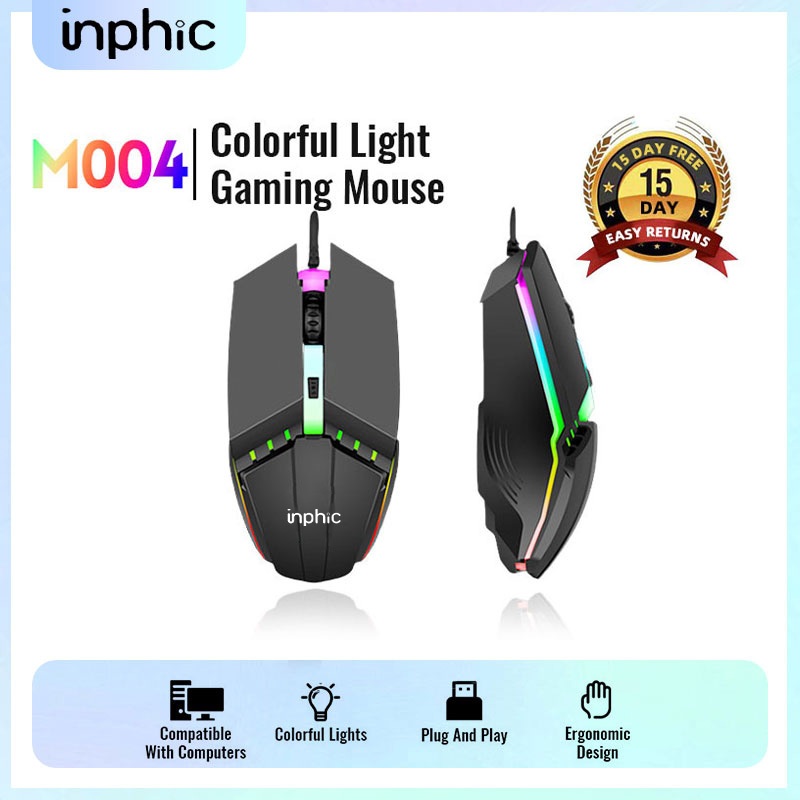 INPHIC Venom M-004 Led Lightning Gaming Mouse For Game Office Home Use ...