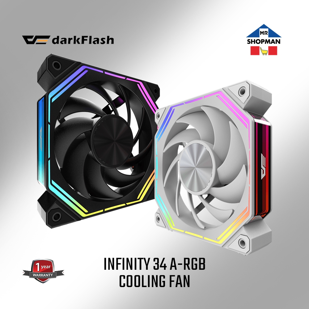Darkflash Infinity 34 INF34 ARGB 3in1 / Single / Black / White Cooling ...